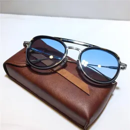 James tart 398 designer óculos de sol redondos para unissex moda pawpaw placa metal combinação tendência estilo vanguarda uv400 lente sung2957