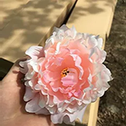 Simula testa di fiore di peonia Teste di fiori di peonia artificiale di lusso Decorazione di nozze Forniture fai da te Accessori Multi colore Disponibile 300K