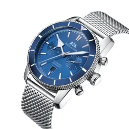 Zegarek na rękę w pełni automatyczne mechaniczne wielofunkcyjne świetliste stalowy pasek Super Ocean Watch Automatic Watch 231025