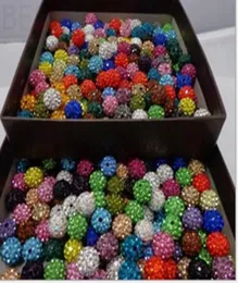 100pcs 10mm Crystal Beads Multicolors Pave Clay Disco Ball Beads 목걸이 팔찌 쥬얼리 펜던트 매력 3313271