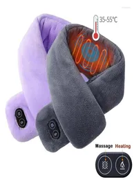 Bandanas 2023 USB Heated Scarf Women And Men Smart Heating Solid Color Vibration Massage Waterproof Winter Female7753077