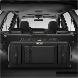 منظم السيارات 50L/60L/70L TRUNK STORAGE BOX OXFORD OXFORD Mortizers حقيبة قابلة للطي للسيارة سيدان SUV DROOND DRILITION