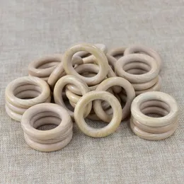 Teethers Toys Mabochewing 10pcs 40mm 55mm 70mm 80mm Custom Laser Beech Wood Ring Baby Mobile Bracelet Rattle Toys Making 231208