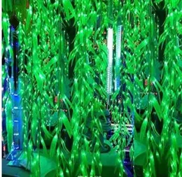 100LED 35M06 M Artificial Salix Leaf Wedding Vine Cortina de luz para el hogar Jardín Iluminación LED Luces de decoración navideña AC110V4525103