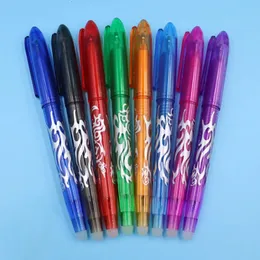 Jel Pens 8pcsset 8 Renk Silinebilir Jel Kalem 0.5mm Kawaii Pens Ball Kalem Öğrenci Yıkanabilir Çubuk Çizim Araçları Ofis Okul Kırtasiye 231211