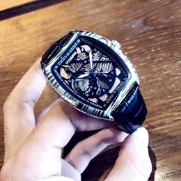 2024 New Fully Automatic Mechanical Watch Richar* Mens German Spider Web Hollowed out Waterproof Crowd