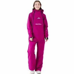 Andra sportvaror Oukafu Brand Ski Suit Women's Suit's Winter Jacket Waterproof Jumpsuit Varma snöar snowboard slitage 231211