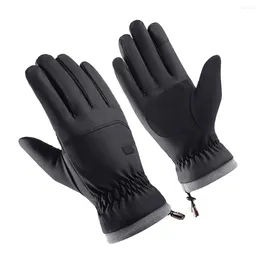 Guanti da ciclismo Accessori per ciclismo invernale Guanti sportivi antiscivolo Dimensioni compatte Guanti da sci per mani Blu.