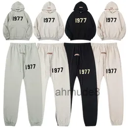 8 Farben Hoodies Top Qualität Fog Essentials 1977 Hoodie Herren Sweatshirts Damen Pullover Hip Hop Trainingsanzüge Übergroßer Pullover Warm Hoody Highend Ladys S