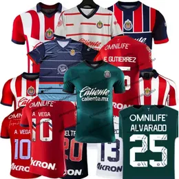 2023 2024 Chivas CD Guadalara Soccer Jerseys A.Vega I.Brizuela E.Gutierrez C. Calderon A.Zaldivar Aarado F. Beltran J.ias 22 23 24 Football _Jersey