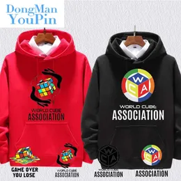 WCA World Cube Open 2019 Esports Formula Puzzle Hooded Sweatshirt Men's Fleece Jacket Clothes