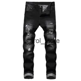 Pantalones para hombres 2023 Otoño Moda Retro Ripped Straight Mid-Waist Jeans Hombres Pantalones Algodón Denim Pantalón Masculino Tallas grandes Alta Calidad Y2K Jeans J231208