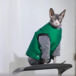 犬のアパレルファンペット1pcpet猫温かい綿服ボタンリバーシブル