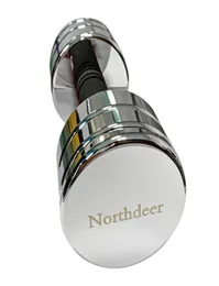 Northdeer Halteres de Aço Ultracompacto Conjunto de Halteres Cromados Ajustáveis com Alças de Espuma 10lb 20lb Par Home Gym Workout9135180