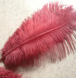 100pcslot 1618inch burgundy Ostrich Feather plume wine color for wedding centerpiece decor event party supplies de1143464