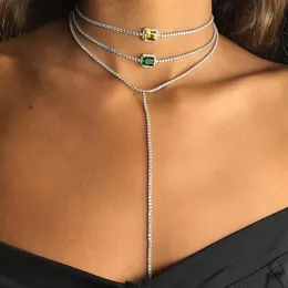 Nuovo Wedding Wedding Engaegment Choker da sposa Collana Diamond Tennis Chain Cz Trendy Gordo Eleganza Lady Jewelry282K282K