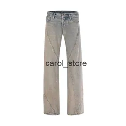 Men's Pants Y2K RO Style Mud Dyed Spiral Straight Baggy Jeans for Men Harajuku Hip Hop Vintage Casual Denim Trousers Oversized Cargo Pants J231208