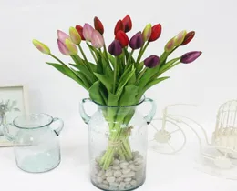 Jarown Simulation of Real Tactile Tulip Artificial High Quality Latex Tulip Bouquet Flores for Wedding Decoration Home Decor218x2729496