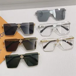 2022 Neue CYCLONE METAL-Sonnenbrille mit Kristallen auf dem Nasensteg, florales Z1700U, klassisches, dreidimensionales, quadratisches, einteiliges Modell aus Metall, Desi303h