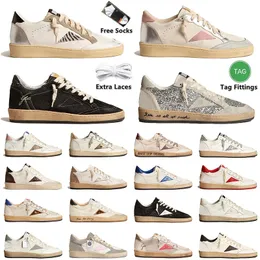 Designer Sneakers Superstars Old Dirty Sports Buty Goldesn Mass Men Mężczyzn Kobiet Ball Star Casual Buty białe skórzane płaskie buty Luxury 35-46