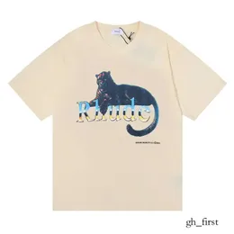 قميص Rhude Mens tirts Men and Womens Designer T Shirts Rhude Printed Fashion Man T-Shirt جودة عالية في الولايات المتحدة M-XL 7394