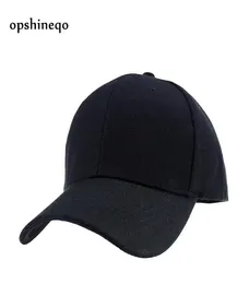 Cappellini da baseball Opshineqo Nero Adulto Unisex Casual Solido regolabile Cappelli da baseball da donna Cappellino bianco da uomo4848736