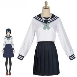 Kostymer Anime Jujutsu Kaisen Amanai Riko Sailor Uniform Full Set Cosplay Clothing for Women