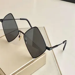 Black Grey Geometric Sunglasses 302 LISA Sun Glasses unisex Fashion Eyewear sunglasses Shades New with box242j