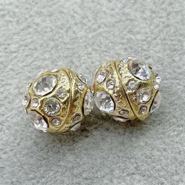 Stud 1 paio senza piercing orecchini magnetici con strass a sfera rotonda per donne ragazze bambini foro orecchini in cristallo gioielli di moda279U