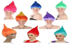 Festival Party Troll Wigs Cosplay Wig Halloween Wigs Colorful Troll Costume Hair Unisex Christmas Cosplay Wig5227424