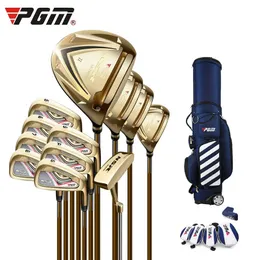 Inne produkty golfowe PGM Men Golf Clubs Ustaw regulowany kąt i wymienne wały profesjonalne zestawy golfowe golfowe