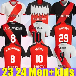 2023 2024 River Plate Soccer Jerseys Barco de La Cruz Quintero Alvarezpratto Fernandez Camisetas Solari Men Kids JavaScript 23 24 Football Palacios