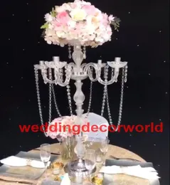 Decoração de festa inteira moda elegante grande mesa de cristal lustre peças centrais para casamentos decor001559811839