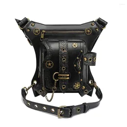 Waist Bags Women's Bag Motorcycle Chain Niche Retro Fanny Pack Men's Outdoor Cycling Mobile Phone Wallet