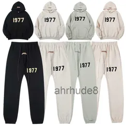 8 couleurs Sweats à capuche Top Qualité Fog Essentials 1977 Sweat à capuche Hommes Sweatshirts Femmes Pulls Hip Hop Survêtement Surdimensionné Jumper Chaud À Capuche Highend Ladys SX