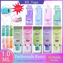 Packwoods Runtz Runty Packwood Disposable vape pens 1ml 2ml pod 380mAh Rechargeable Battery Empty Vapes Pen