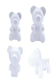 Biały polistyren piankowy piankowy Niedźwiedź Niedźwiedź Modelowanie DIY Walentynkowe prezenty imprezowe 2305864