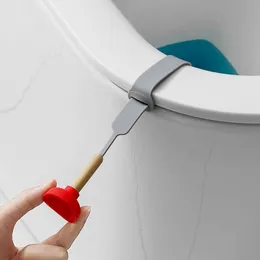 Силиконовый чехол на сиденье унитаза, подъемник в форме гриба, кольцо, держатель для ручки-заслонки, бытовые аксессуары для ванной и туалета, избегайте прикосновений