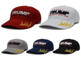 Bonés de beisebol Trump de alta qualidade fazem chapéu americano ótimo novamente com bandeira dos EUA boné esportivo para homens e mulheres 1 peça Epacket2613357