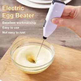 Novas ferramentas de ovo 1 peça batedor de ovo elétrico portátil rotativo batedor de ovo café espuma varinha leite cappuccino misturador de espuma portátil ferramentas de cozinha