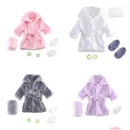 Keepsakes Born Baby Pography Puntelli Accappatoi Set di asciugamani Fette di cetriolo Vestito Abito in posa Costume per ragazze dei ragazzi 230901 Consegna di goccia Dhjxt