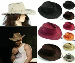 Cloches Moda Donna Uomo Cappello da cowboy Wild Western Fancy Gentleman Lady Head Wear Sombrero Hombre Jazz Caps Hats6642429