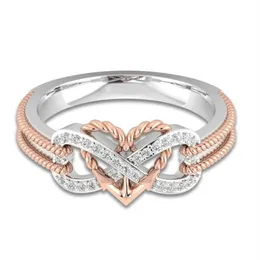 Legal marca desgin nova chegada choucong simples moda jóias 925 prata esterlina preto ouro cheio escritório casamento coração anel para 249b