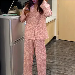 Sexy Pyjamas Cotton Trouser Pajamas Suit For Women S Spring And Autumn Long Sleeved Home Clothes Jacquard Pijama Sets 231211
