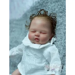 Dockor 10 tum mini Reborn Doll Kits tomma ommålade omonterade dockdelar DIY REBORN KIT 231208