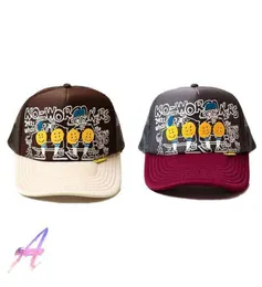 Kapital Hat Twocolor Graffiti Print Face Stitching Cap Baseball Cap T2208045729737