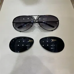 Car Brand Carerras Sunglasses P8478 A Mirror Lens Pilot Frame with Extra Lens Exchange Car Men Size Men Designer193C