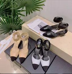 Projektanci Projektowanie sandałów damskich Bao Grube pięcie pasujące sandały 2024 Wczesną wiosną Nowy mody kanał literowy Wskazany na głowę wszystkie sandały w stylu swobodnym