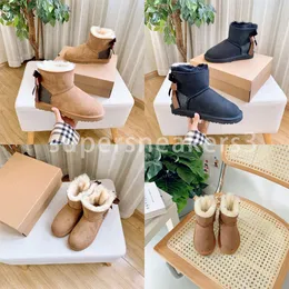 Designer Tasman Chinelos Neve Crianças Mini Inverno Skids Plataforma Bota Pele Chinelo Tornozelo Criança Lã Austrália Botas Crianças