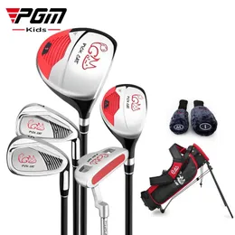 Andra golfprodukter PGM 3-12 år gamla barn Golfklubb Set Children's Boy Girl Nybörjare Golf Training Wood Iron Swing Putter Bag Gift JRTG007 231211